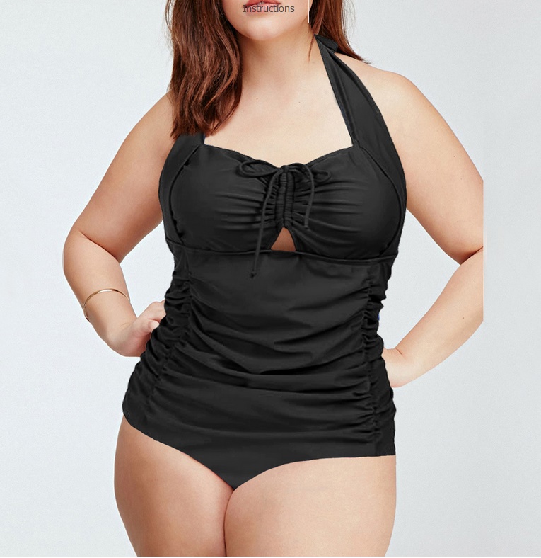 One piece พร้อมส่ง :แฟชั่นสีดำวันพีชแต่งสายคล้องคอแบบเก๋ Sexy น่ารักมากๆจ้า:รอบอก40-48นิ้ว เอว38-48นิ้ว สะโพก44-52นิ้วจ้า