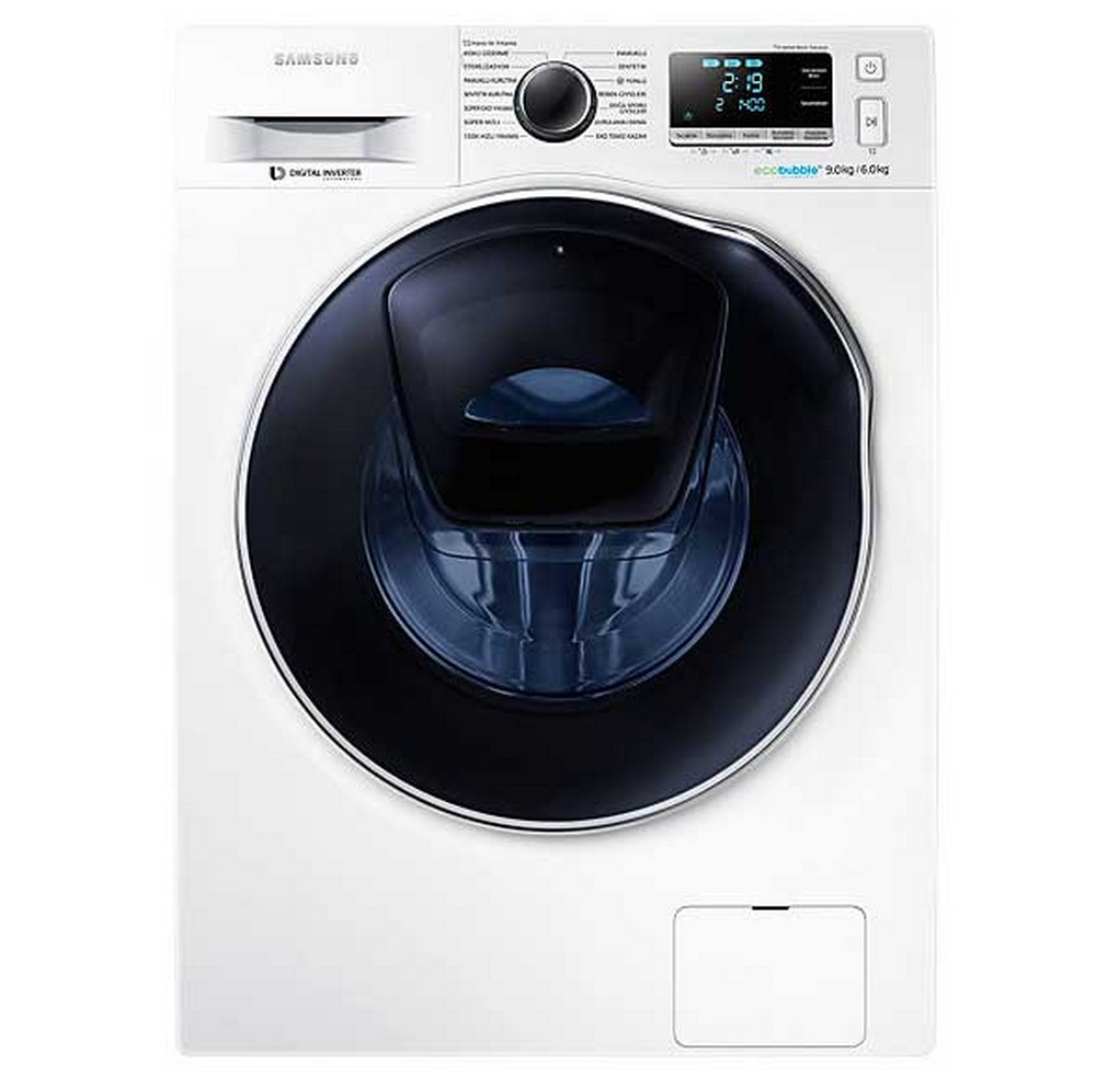 Samsung เครื่องซักผ้า และอบผ้า WD90T604DBE/ST พร้อม AI Control, ซัก 9 กก. / อบ 6 กก.