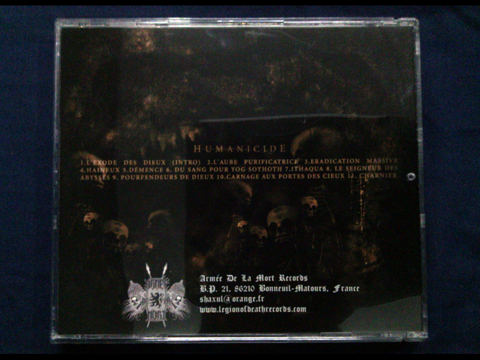 CHARNIER'Humanicide' CD