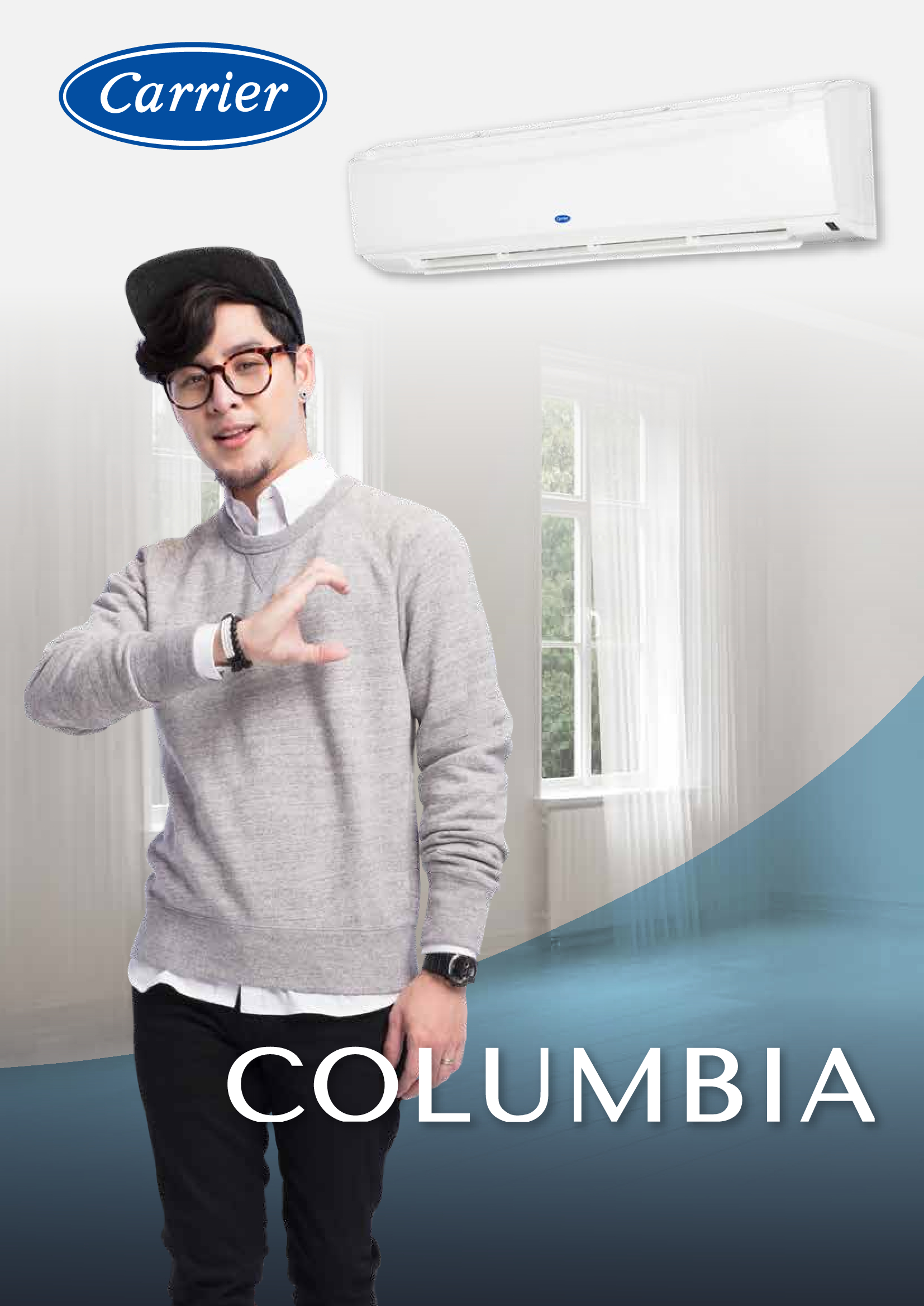 เครื่องปรับอากาศ CARRIER แบบติดผนัง ขนาด 30,500 BTU รุ่น 42HGE030