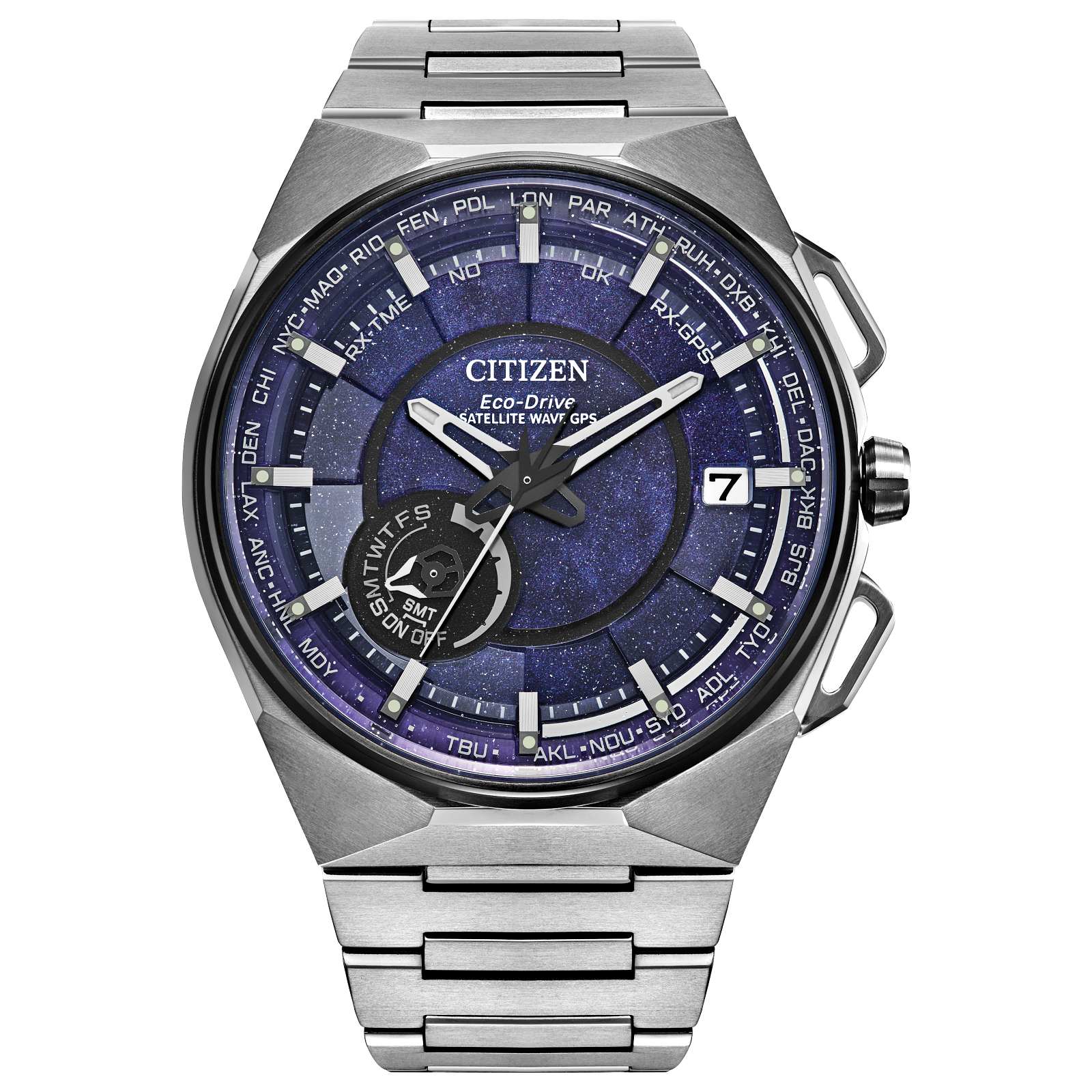 Citizen CC3097-52L นาฬิกาผู้ชาย Satellite Wave X Super Titanium™ Timekeeping Men's Watch