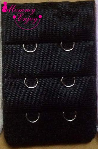 ตะขอเพิ่มขนาดเสื้อชั้นใน เลือนได้ 3 ระดับ แบบ 2 แถว มี 4 สี ขาว ดำ ชมพู เนื้อ