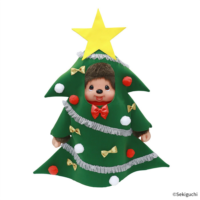 [PRE-ORDER] ตุ๊กตา ม่อนชิชิ Size 2L ม่อนชิชิคุง ในชุดต้นคริสต์มาส Monchhichi Christmas Tree ตัวใหญ่ H90 x W83 x D25 cm นำเข้าจากญี่ปุ่น クリスマスツリーモンチッチ 2Lサイズ 男の子 840793