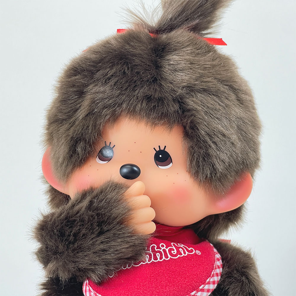 [PRE-ORDER] ตุ๊กตา ม่อนชิชิ Size M ม่อนชิชิจัง Monchhichi H30 x W16 x D10 cm นำเข้าจากญี่ปุ่น モンチッチ ぬいぐるみ プレミアムスタンダード ブラウン【Mサイズ 女の子】