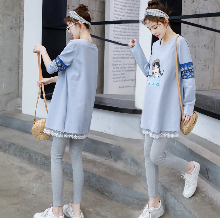 เสื้อคลุม แขนยาว ผ้าคอตต้อน ต่อปลายลูกไม้ เนื้อนิ่ม ใส่สบาย น่ารักค่ะ