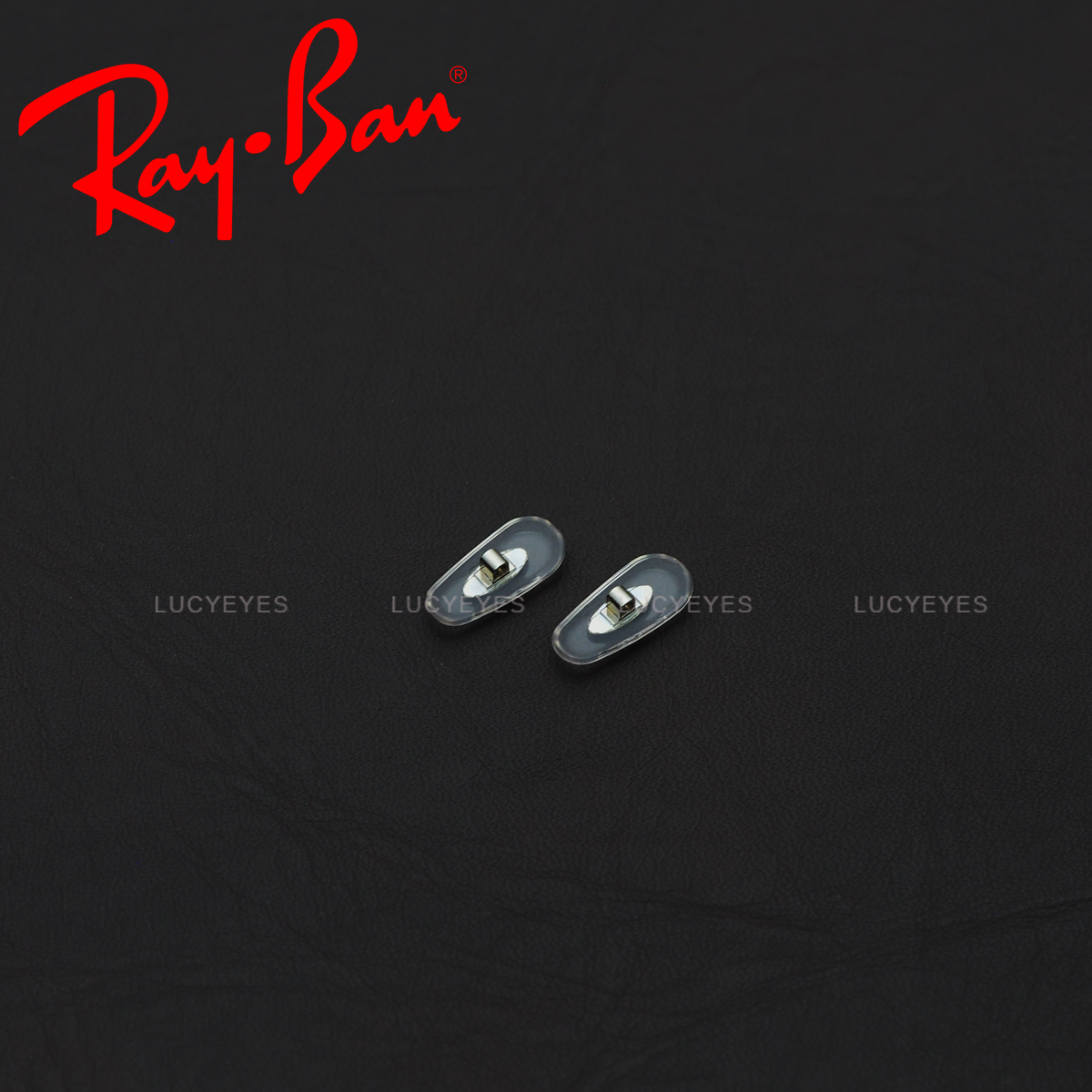 แป้นจมูก RAYBAN แท้ 100% แบบใส่น๊อต (สีใส โลหะเงิน)