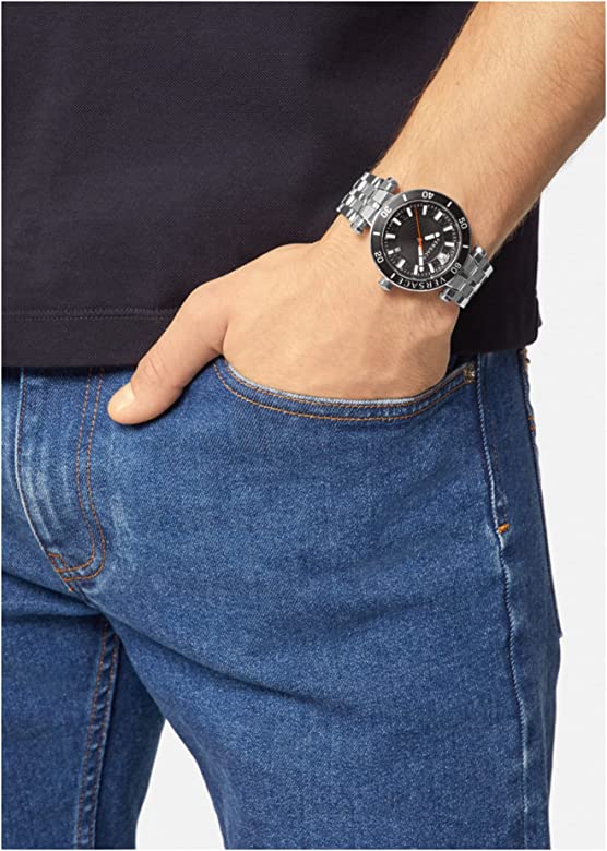 Versace VEZ300321 นาฬิกาผู้ชาย Greca Quartz Men's Watch