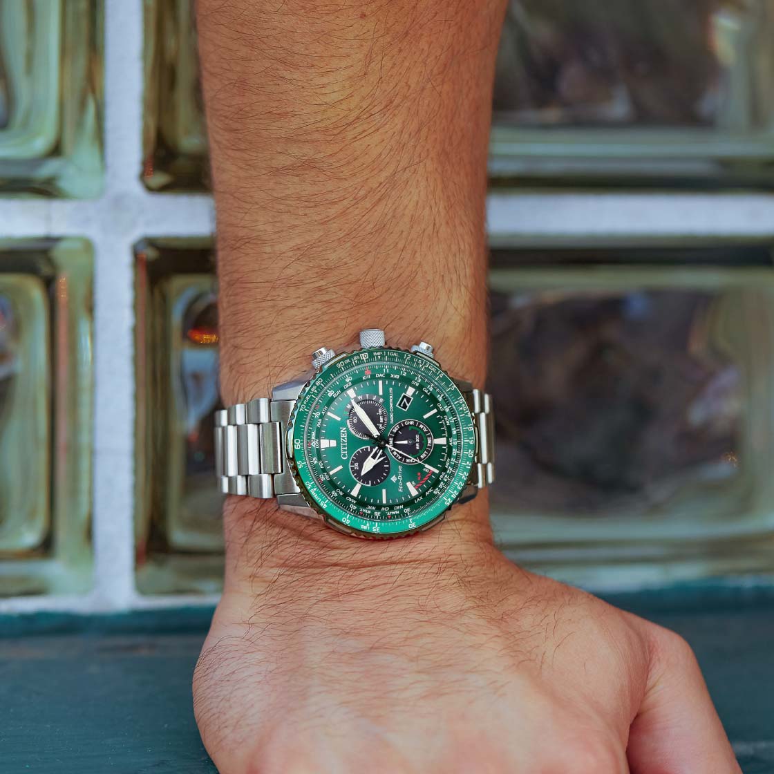 Citizen CB5004-59W นาฬิกาผู้ชาย Promaster Radio-Controlled Eco-Drive Men's Watch