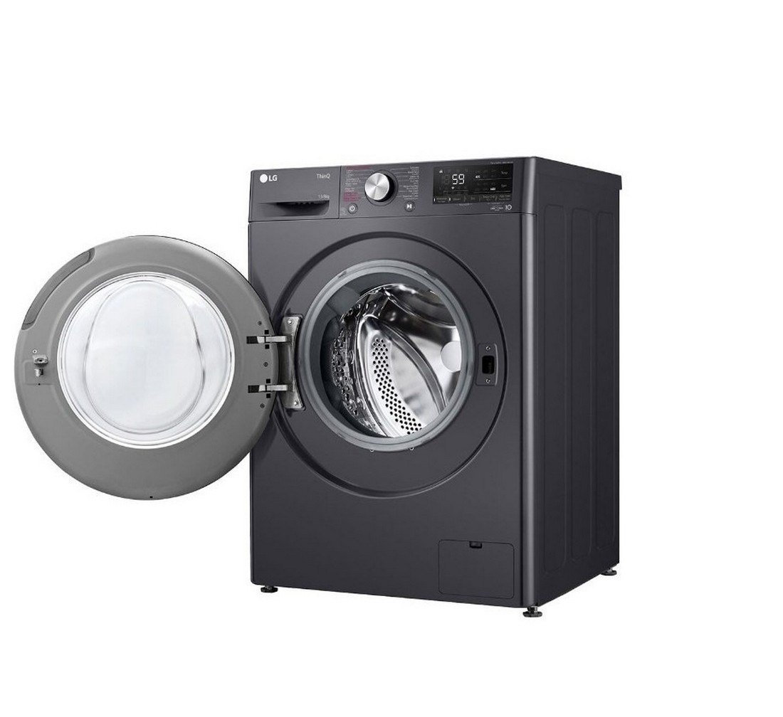 [ผ่อน0%] LG เครื่องซักผ้าฝาหน้า ซัก 13 KG / อบ 8 KG FV1413H4M สี Black Steel (ชลบุรีส่งฟรี)