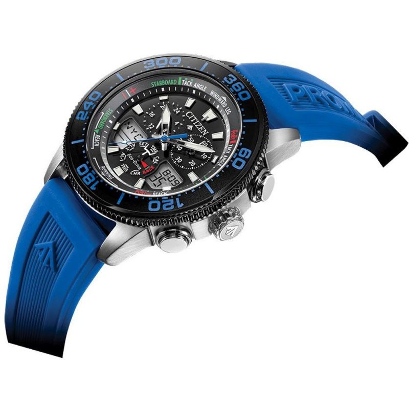 Citizen JR4068-01E นาฬิกาผู้ชาย Eco-Drive Promaster Sailhawk Analog & Digital Men's Watch