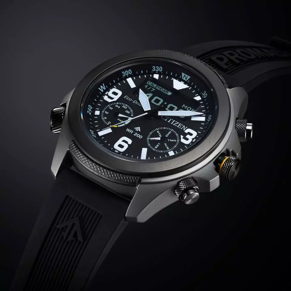 Citizen JV1007-07E นาฬิกาผู้ชาย Promaster Land U822 Eco-Drive Men's Watch