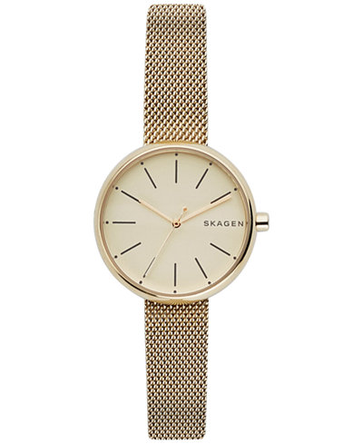 Skagen SKW2614 นาฬิกาผู้หญิง Skagen รุ่น SKW2614, Signature Gold tone Quartz Women's Watch