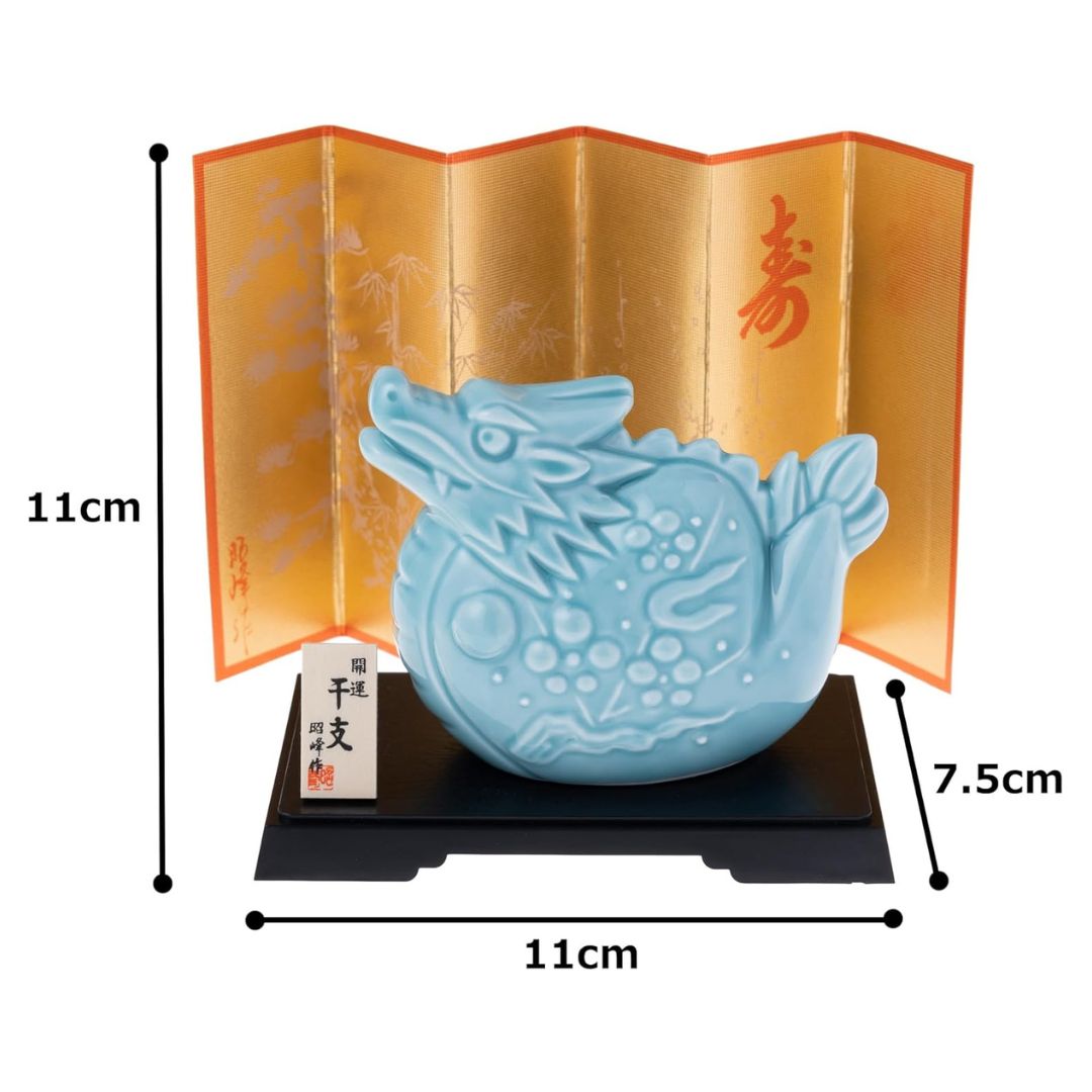 [PRE-ORDER] มังกรฟ้า ของมงคลญี่ปุ่น ฮวงจุ้ยโต๊ะทำงาน เสริมโชคลาภ ปีมังกร นำเข้าจากญี่ปุ่น ของตกแต่ง วันตรุษจีน Blue Dragon Zodiac 2024