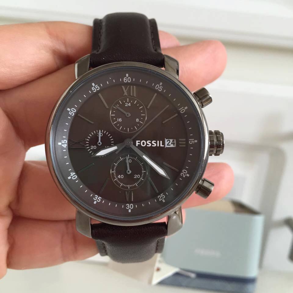 นาฬิกาสข้อมือสายหนัง Fossil BQ2093 ของแท้จาก USA