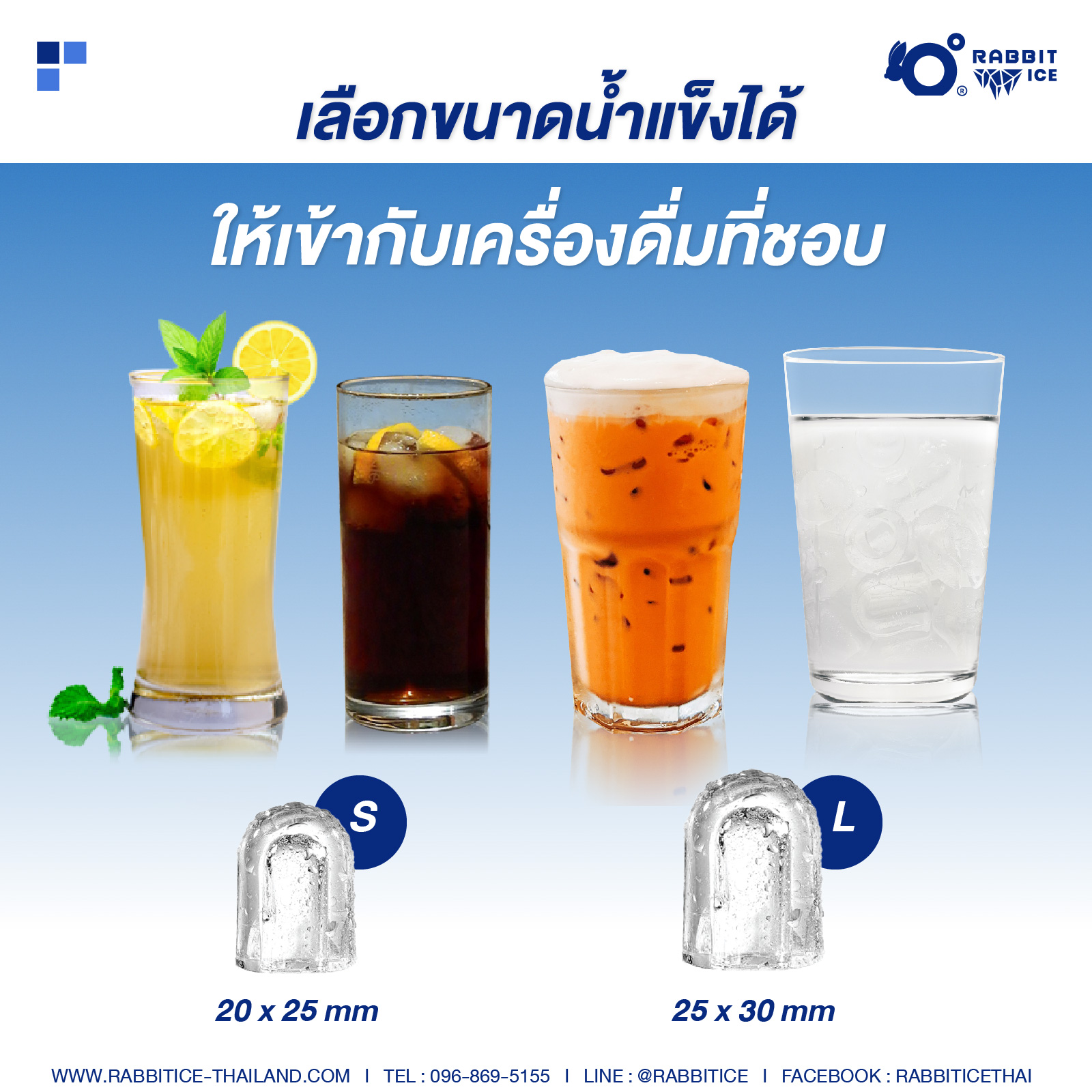 Rabbitice เครื่องทำน้ำแข็ง รุ่น Curve Series สำหรับใช้ในครัวเรื่อน 1-3 ท่าน