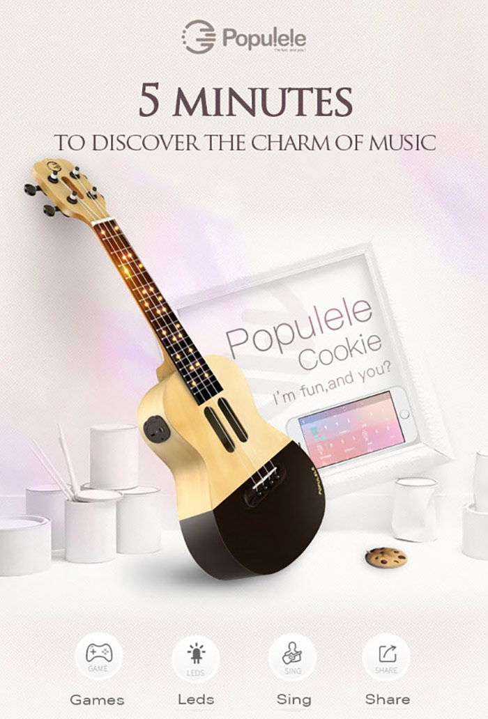 Xiaomi Populele U1 Smart Ukulele - อูคูเลเล่อัจฉริยะ Populele U1