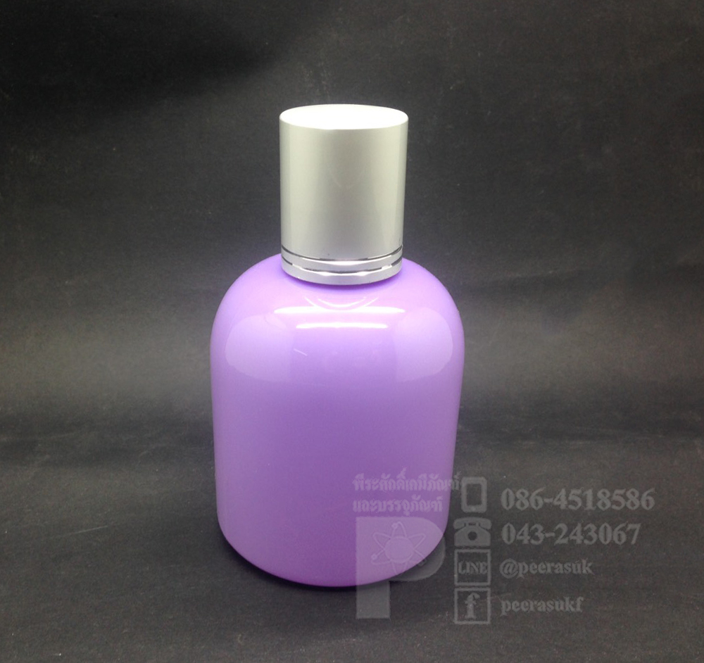 KI150 สีม่วง+จุกตัน+ฝาเกลียวอลูสีเงินลาย 10 ชิ้น