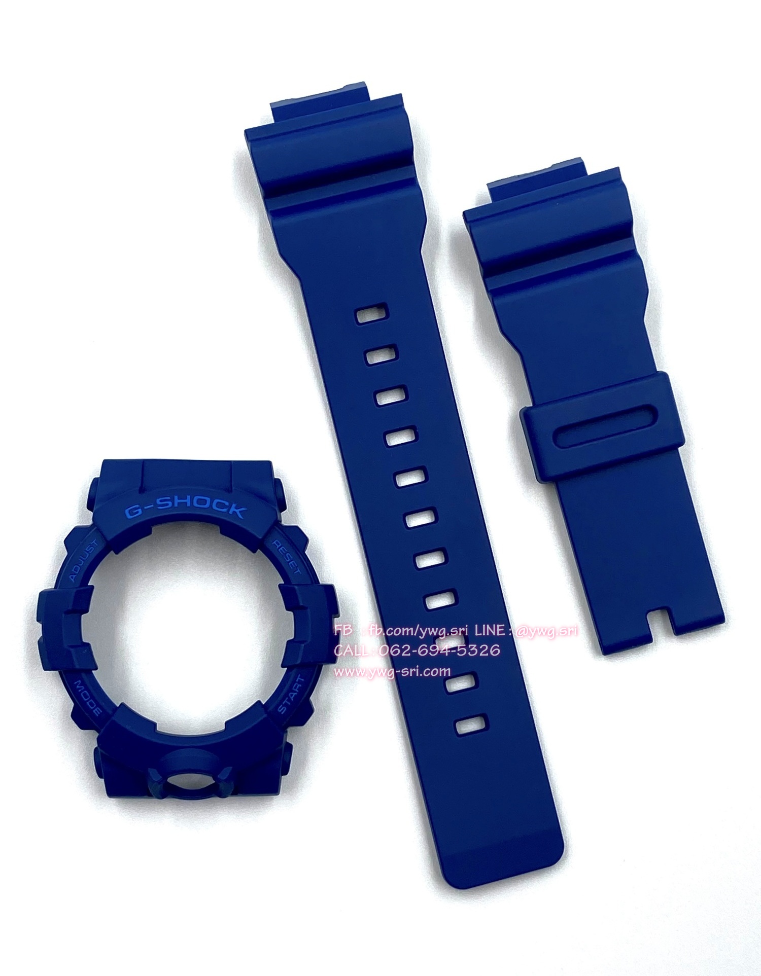 กรอบสาย G-SHOCK แท้✅ สีน้ำเงินด้านฟอนต์ฟ้า ใส่ได้กับรุ่น GA-800 ,GA-810