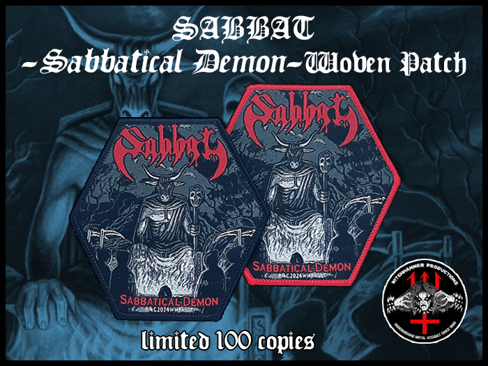 SABBAT'Sabbatical Demon' Woven Patch (9 X 9 Cm.)