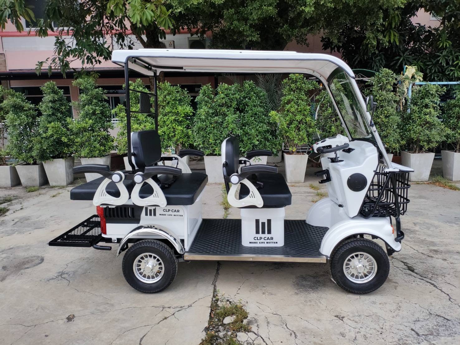 รถไฟฟ้า 4 ล้อ 6 ที่นั่ง (คนไซส์ใหญ่) รุ่น M-01ฺB BIG PLUS ยี่ห้อ CLP CAR ขับแฮนด์บิด