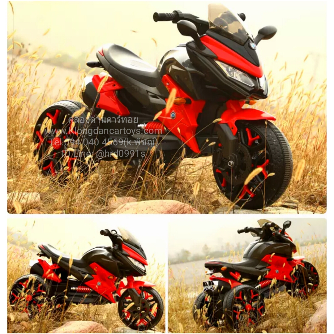 💥NEW💥รถมอไซค์เด็กแบตเตอรี่BMWsport💥ล้อมีไฟ คันเร่งมือบิด คันใหญ่มาก💥 (2มอเตอร์,แบต12v4.5a, เล่นusd mp3)