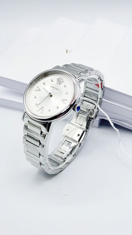 Versace VEVD00419 นาฬิกาผู้หญิง Pop Chic Quartz Swiss Made Women's Watch