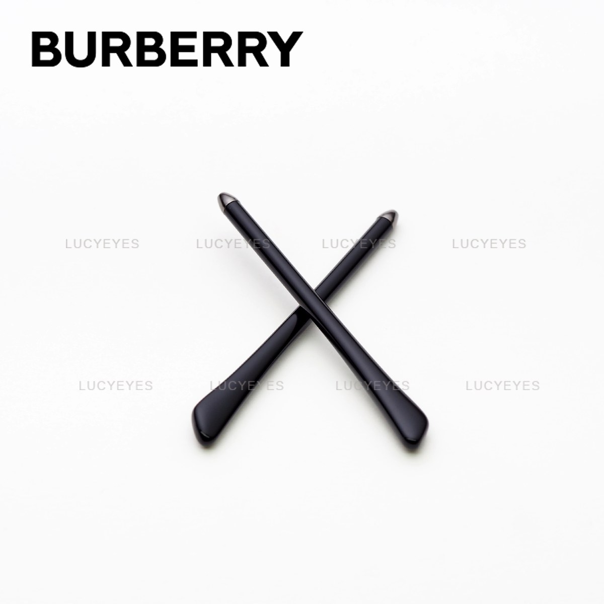 ยางหุ้มขาแว่น Burberry, BE3092QF แท้ 100% (สีดำ อะไหล่เทาดำ)