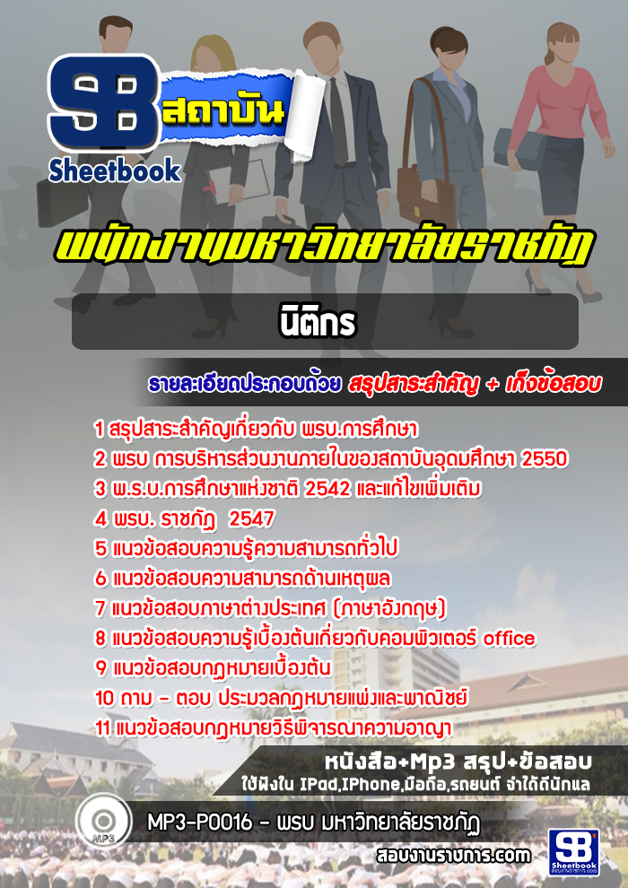 สรุปแนวข้อสอบนิติกร มหาวิทยาลัยราชภัฏ 2568