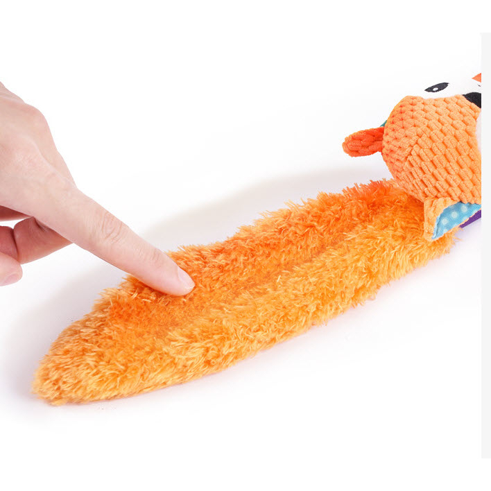 Sozzy ตุ๊กตารูปสัตว์ มีหาง ของเล่นตุ๊กตา ยางกัด กระดิ่งเขย่ามีเสียง ของเล่นเด็กเล็ก