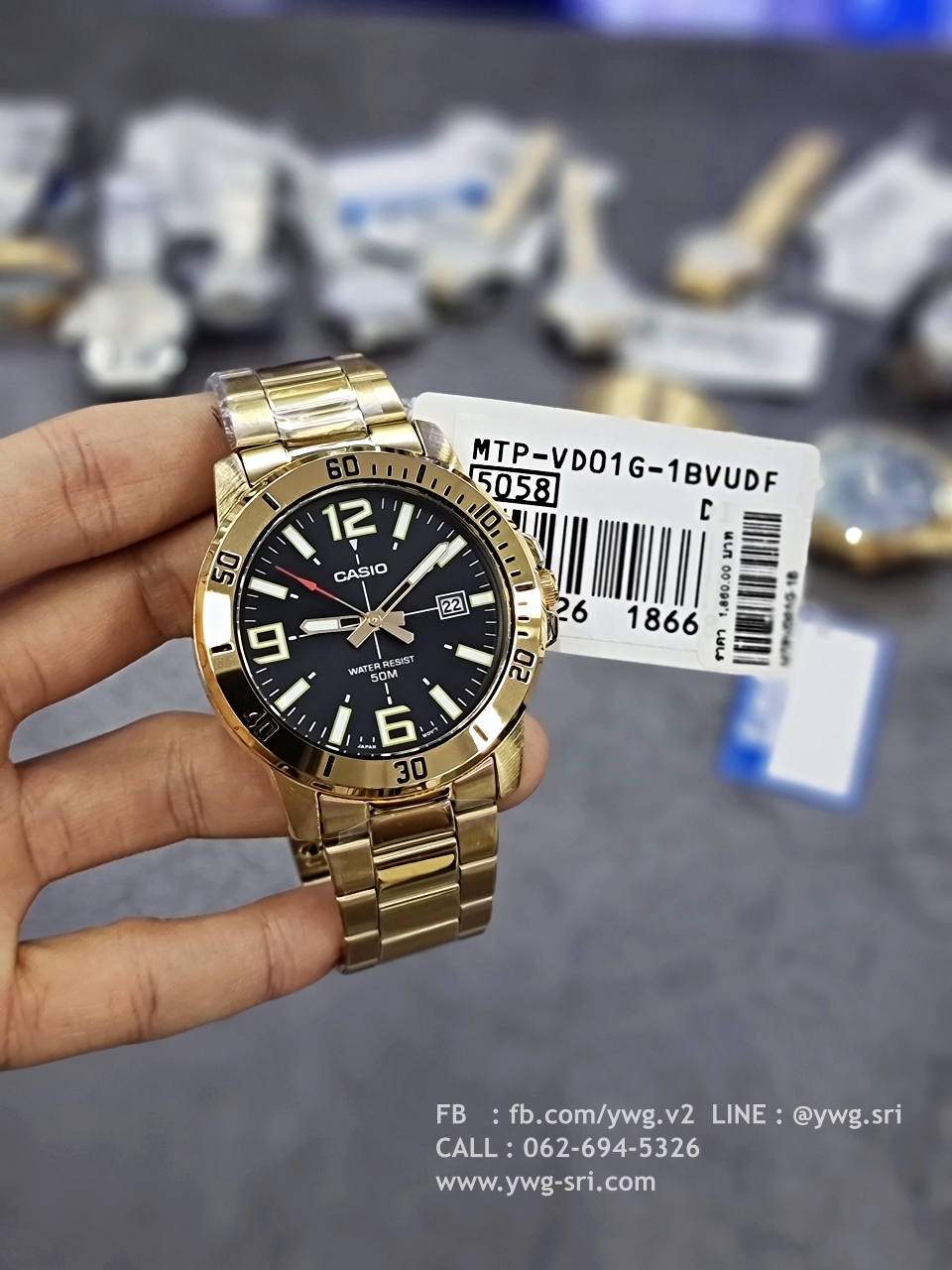 CASIO รุ่น MTP-VD01G-1BVUDF
