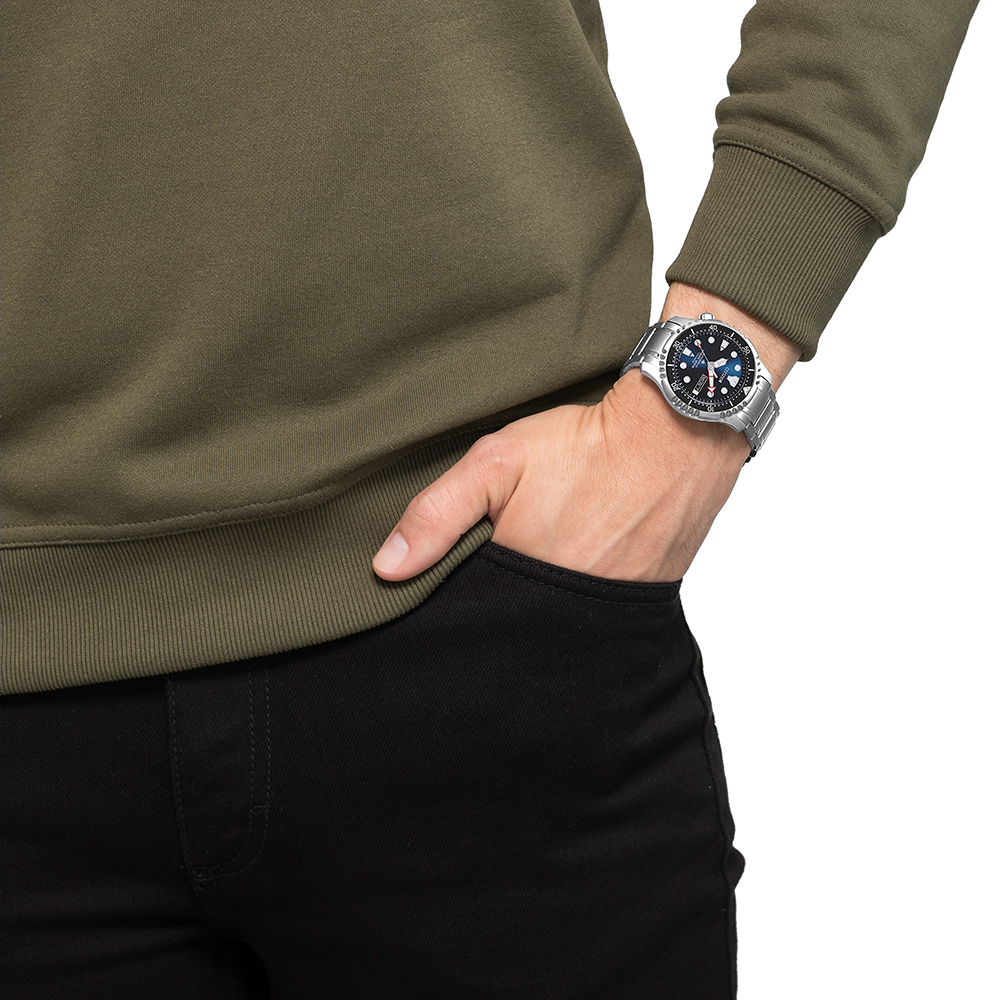 Citizen NY0100-50M นาฬิกาผู้ชาย Promaster Automatic Diver Super Titanium Men's Watch