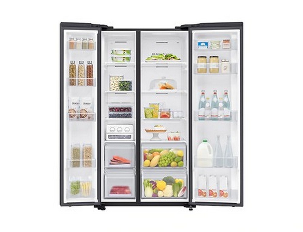 Samsung ตู้เย็น Side by Side RS62R5001B4/ST with All-around Cooling, 655L