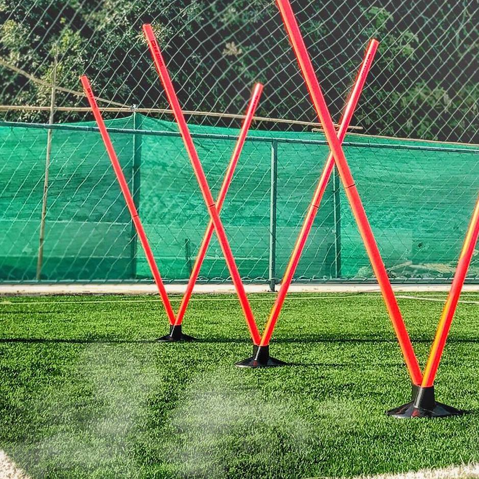 เสาสลาลม 1.6m*25mm 5ชิ้น (ต่อกลาง)ปลาย 2in1