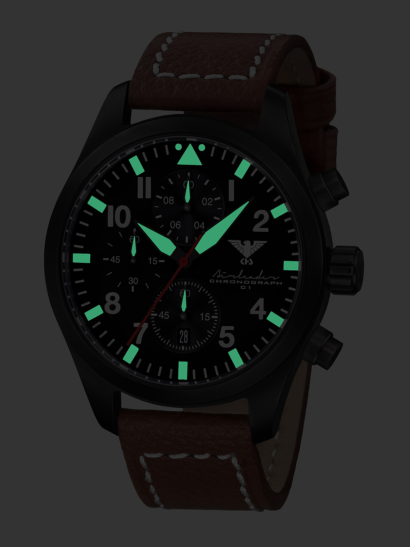 KHS Tactical KHS.AIRBSC.LB5 นาฬิกา Airleader Chronograph Quartz Watch