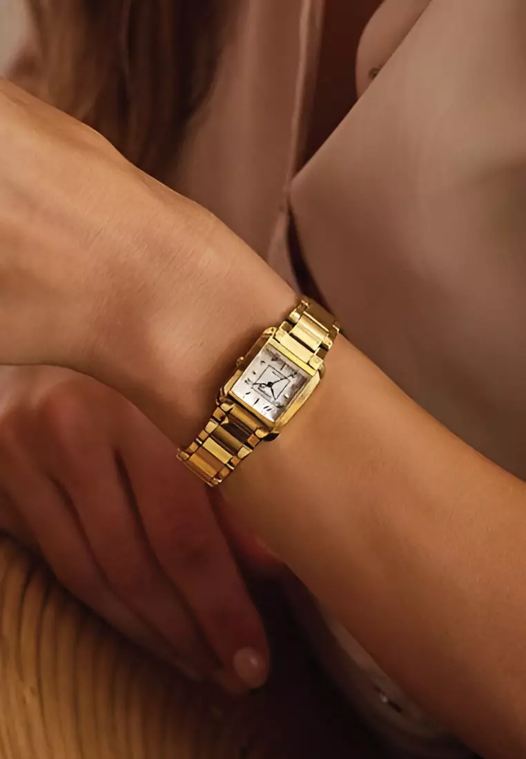 Citizen EW5602-81D นาฬิกาผู้หญิง Eco-Drive Gold Women's Watch