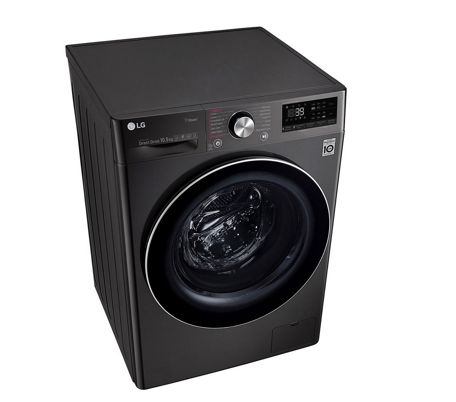 เครื่องซักผ้าฝาหน้า LG 10.5 กก. สีดำ ระบบ AI DD™ พร้อม Smart WI-FI control ควบคุมสั่งงานผ่านสมาร์ทโฟน รุ่น FV1450S2B