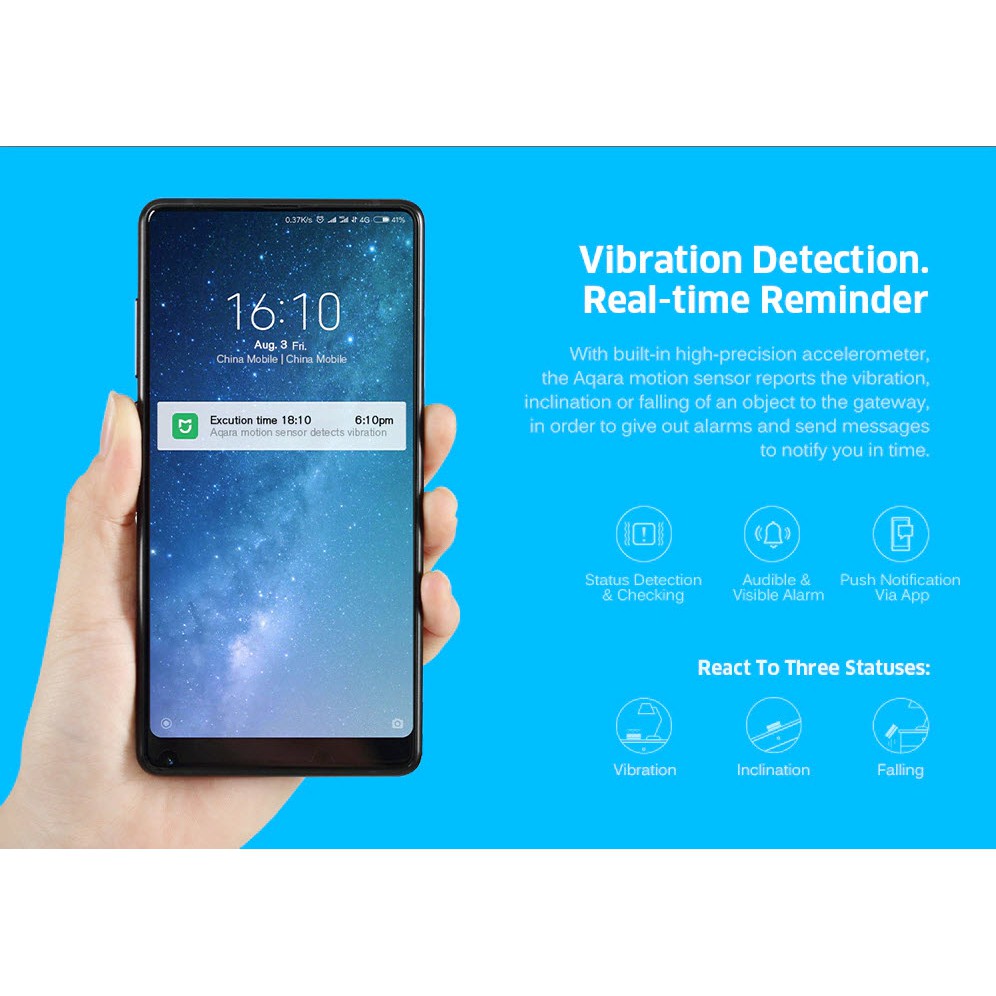 Xiaomi Aqara Smart Vibration Sensor - ตัวตรวจจับการสั่นสะเทือน Aqara (Zigbee) (CN)