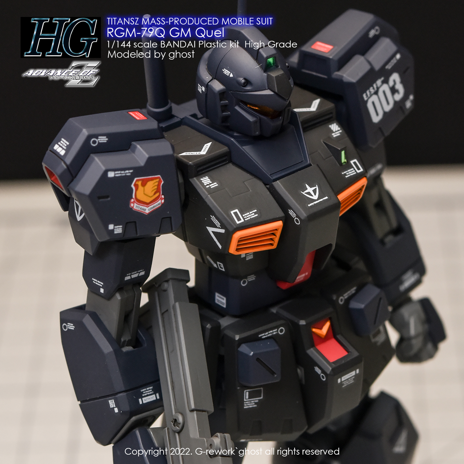 G-REWORK CUSTOM DECAL HG 1/144 RQM-79Q GM QUEL