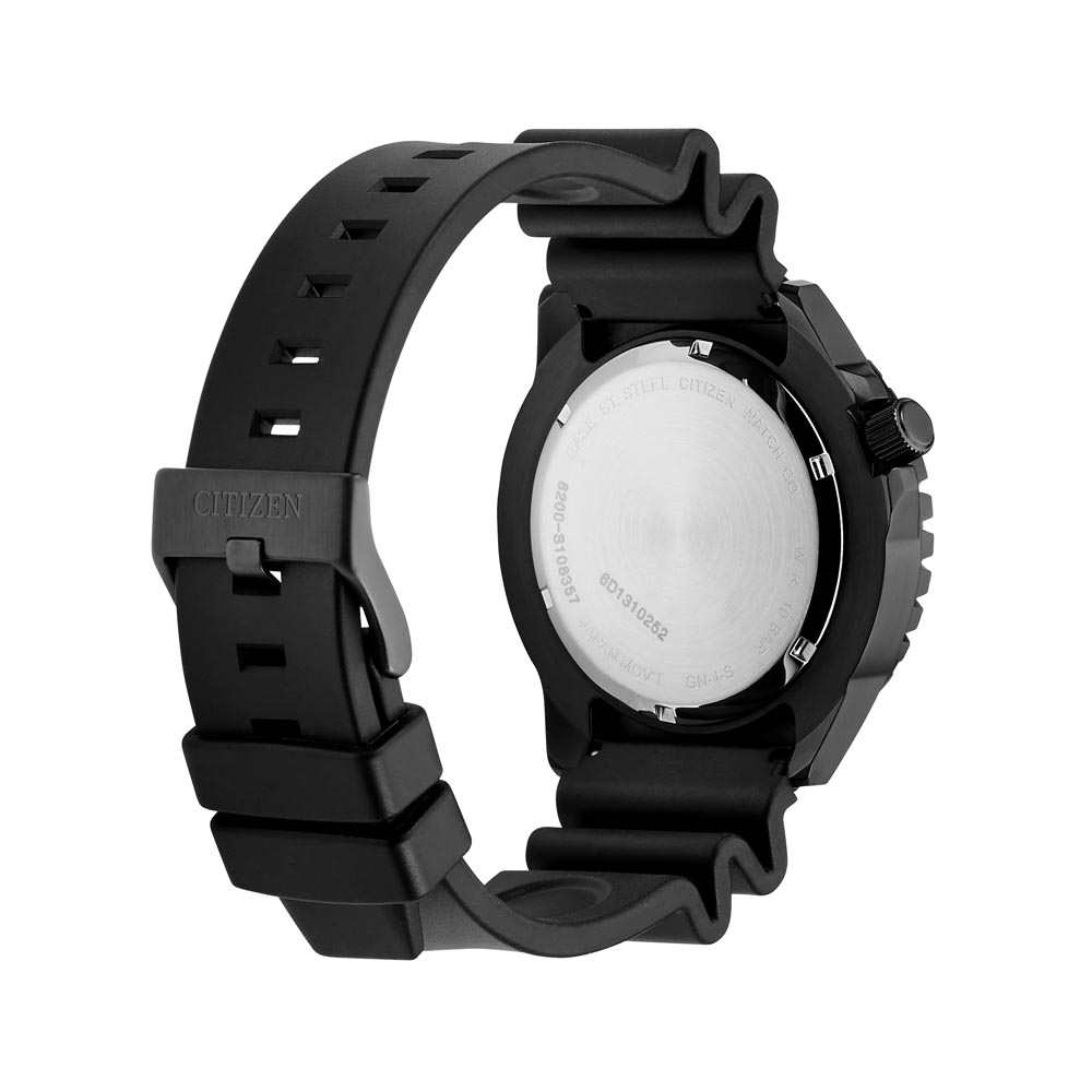 Citizen NH8385-11E นาฬิกาผู้ชาย Automatic Black IP Men's Watch