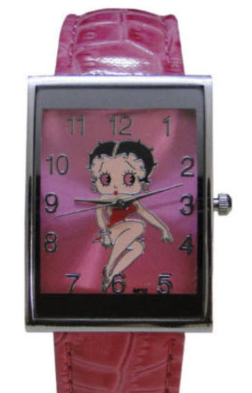 นาฬิกา Betty Boop โทนสีแดง