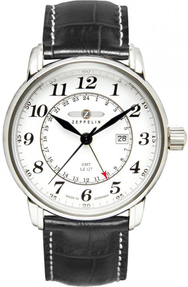 Zeppelin 7642-1 นาฬิกาผู้ชาย Zeppelin Model 7642-1, Series LZ127 Graf Quartz Men's Watch Made In Germany