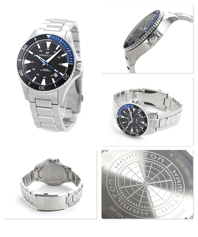 Hamilton H82315131 นาฬิกาผู้ชาย Khaki Navy Scuba Auto Men's Watch