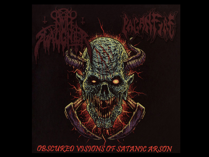 NUNSLAUGHTER/PAGANFIRE'Obscured Visions Of Satanic Arson' DIGI-CD