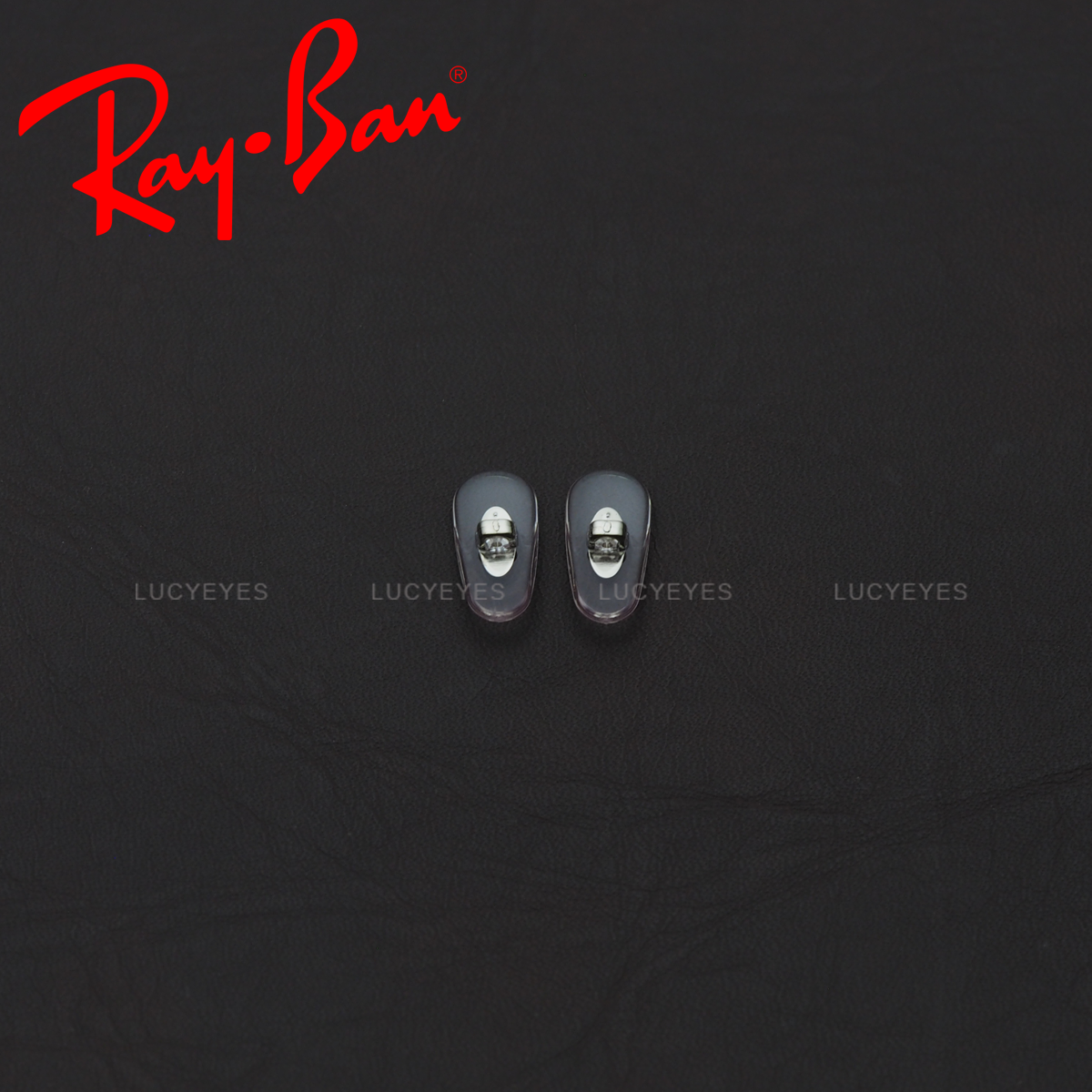 แป้นจมูก RAYBAN แท้ 100% แบบเสียบ (สีใส โลหะเงิน)