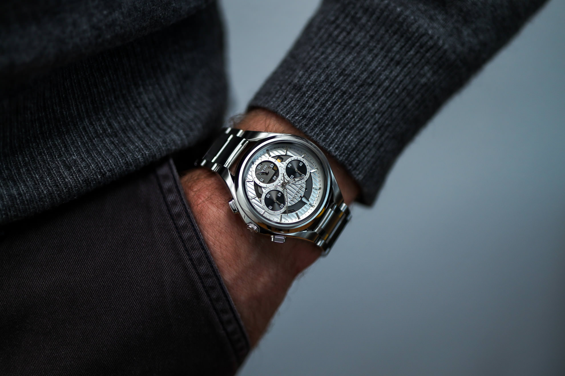 Bulova 96A301 นาฬิกาผู้ชาย Chronograph Men's Watch