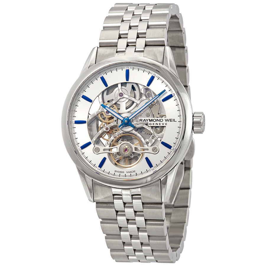 Raymond Weil 2785-ST-65001 นาฬิกาผู้ชาย Freelancer Skeleton Automatic Men's Watch