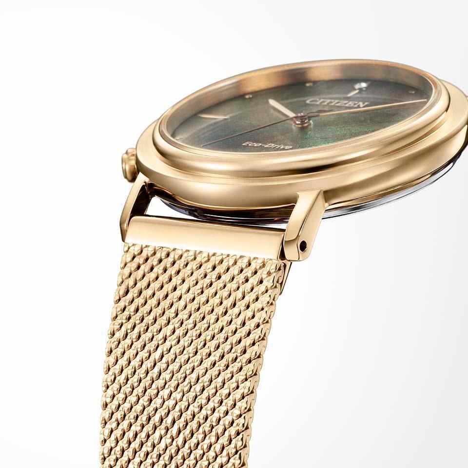 Citizen EM1003-48X นาฬิกาผู้หญิง Eco-Drive Ambiluna Women's Watch + 2 สาย