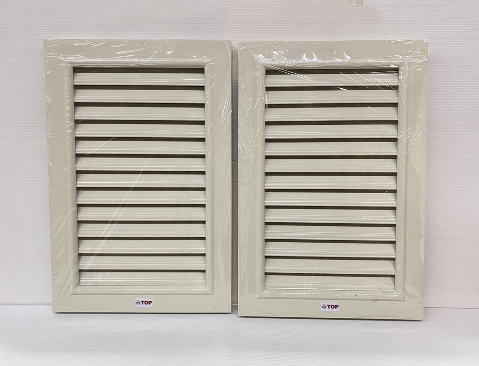 จั่วระบายอากาศ เกล็ดจั่ว จั่วช่องลม PVC แนวตั้ง ขนาด 40x60 ซม. (1คู่) รุ่น GA-A TOP ของแท้ 100%