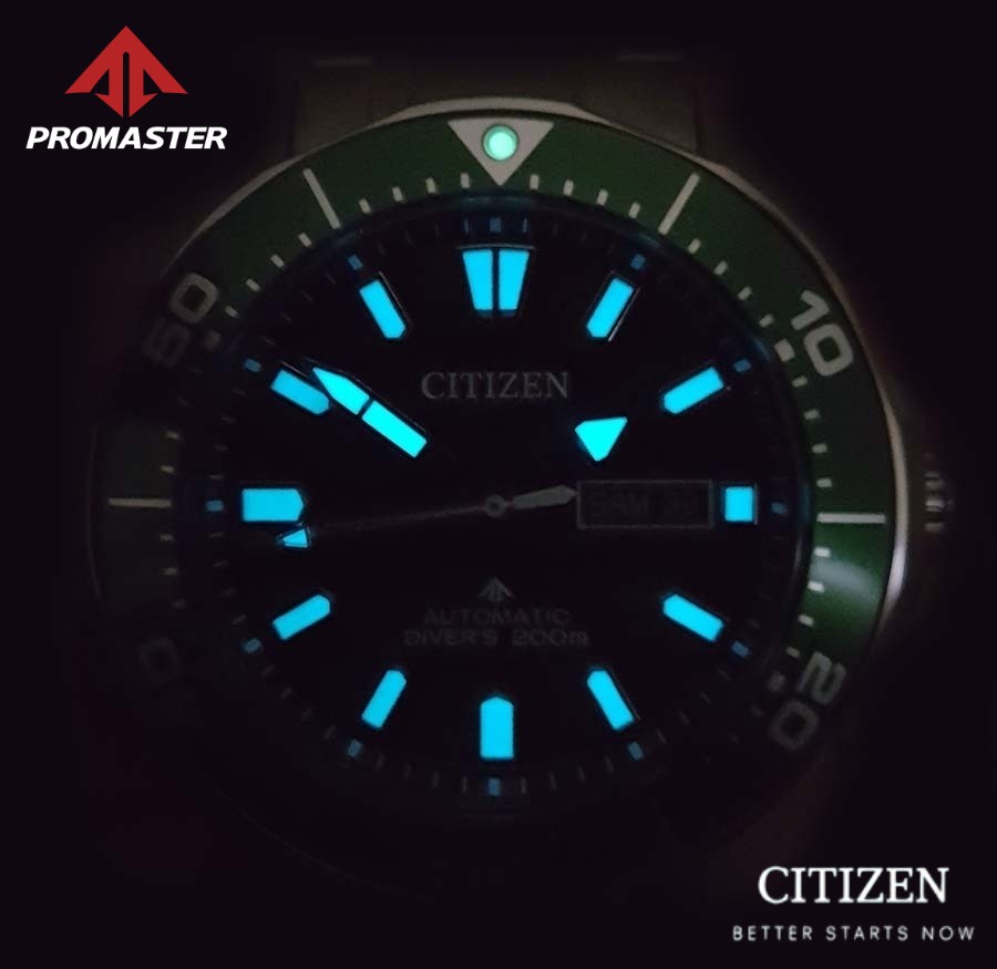 Citizen NY0071-81E นาฬิกาผู้ชาย Promaster Marine Automatic Divers Super Titanium Men's Watch