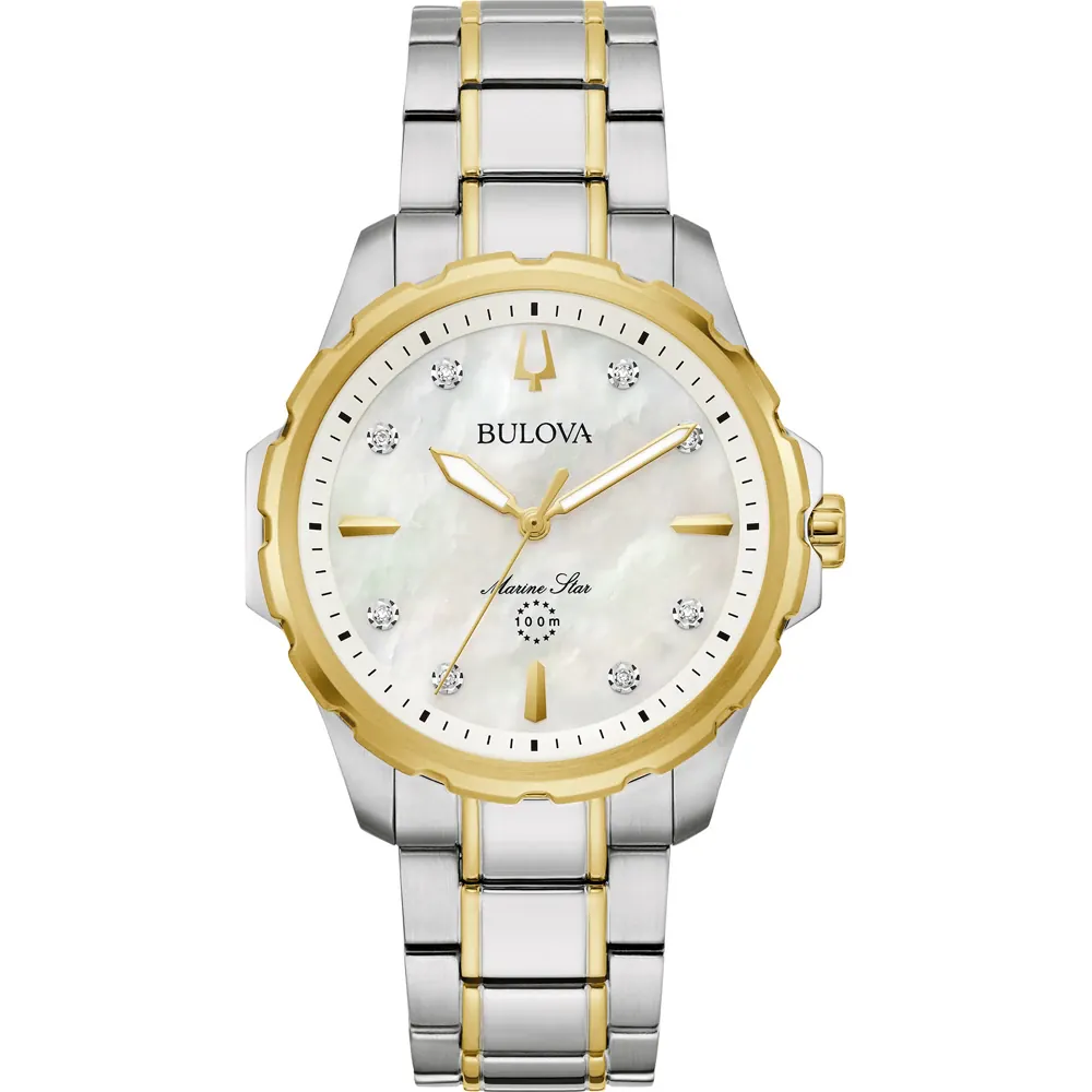 Bulova 98P227 นาฬิกาผู้หญิง Diamonds Quartz Women's Watch